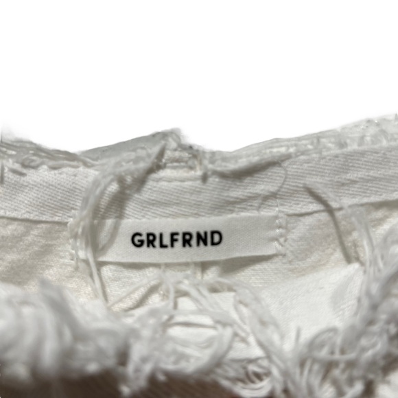 GRLFRND x Revolve Ella Reconstructed Wrap Skirt Size 25 - Picture 11 of 12